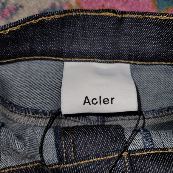 Acler Lewis Dark Denim Jeans Size 4 - Picture 8 of 10